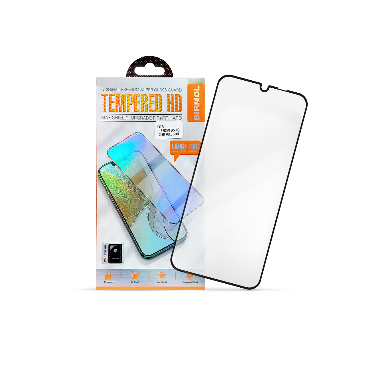 Nalepnica Display-a Glass 2.5D FULL GLUE Redmi A5 (black)