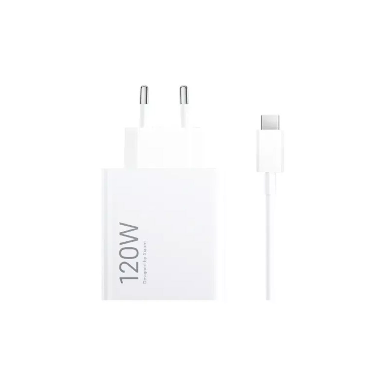 Punjač SUPER FAST PD+USB 120W/6A GaN + Type-C USB data kabel (beli)