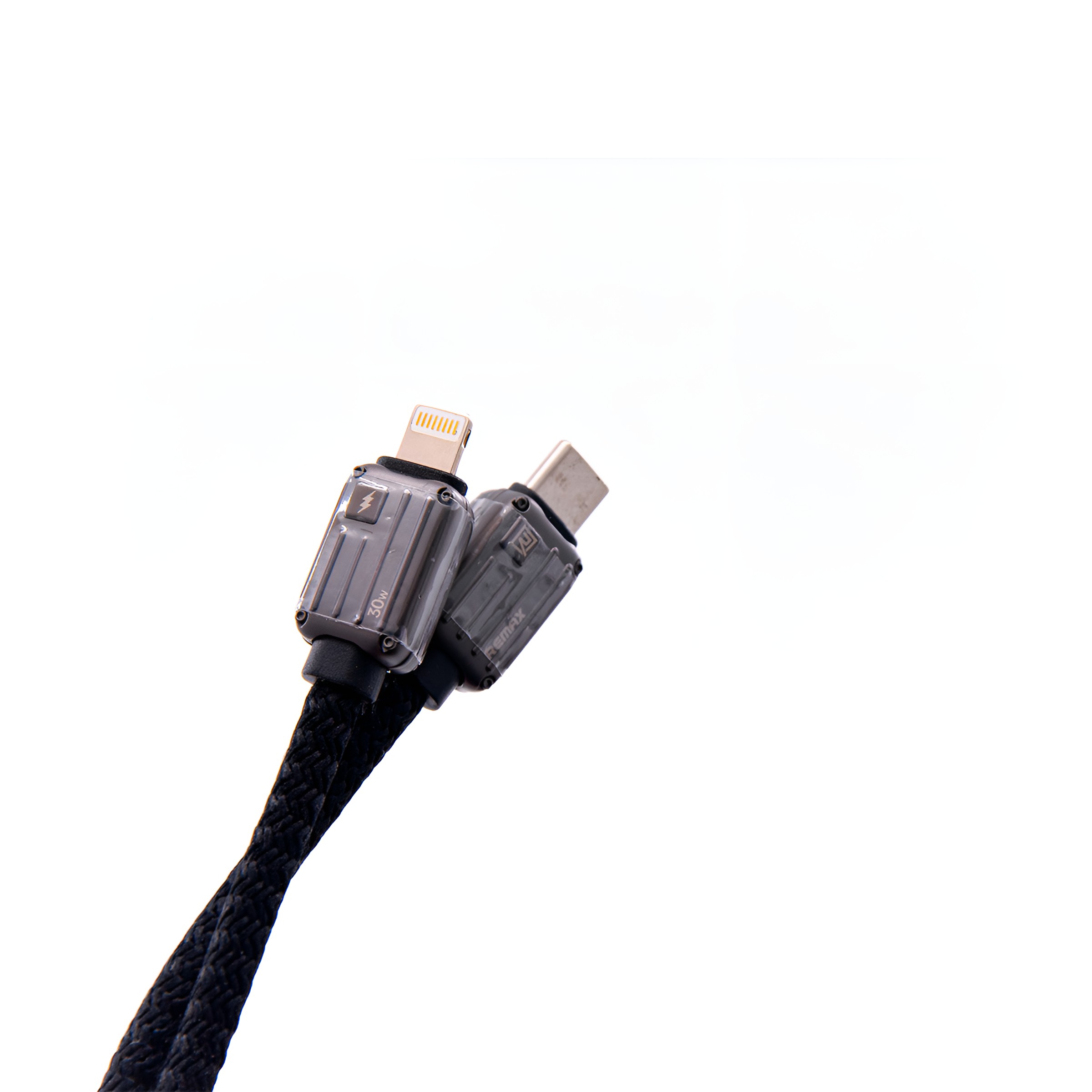 Usb data cable remax rc-c160 bagcase pd 30w fast charge type-c na iphone crni 1m