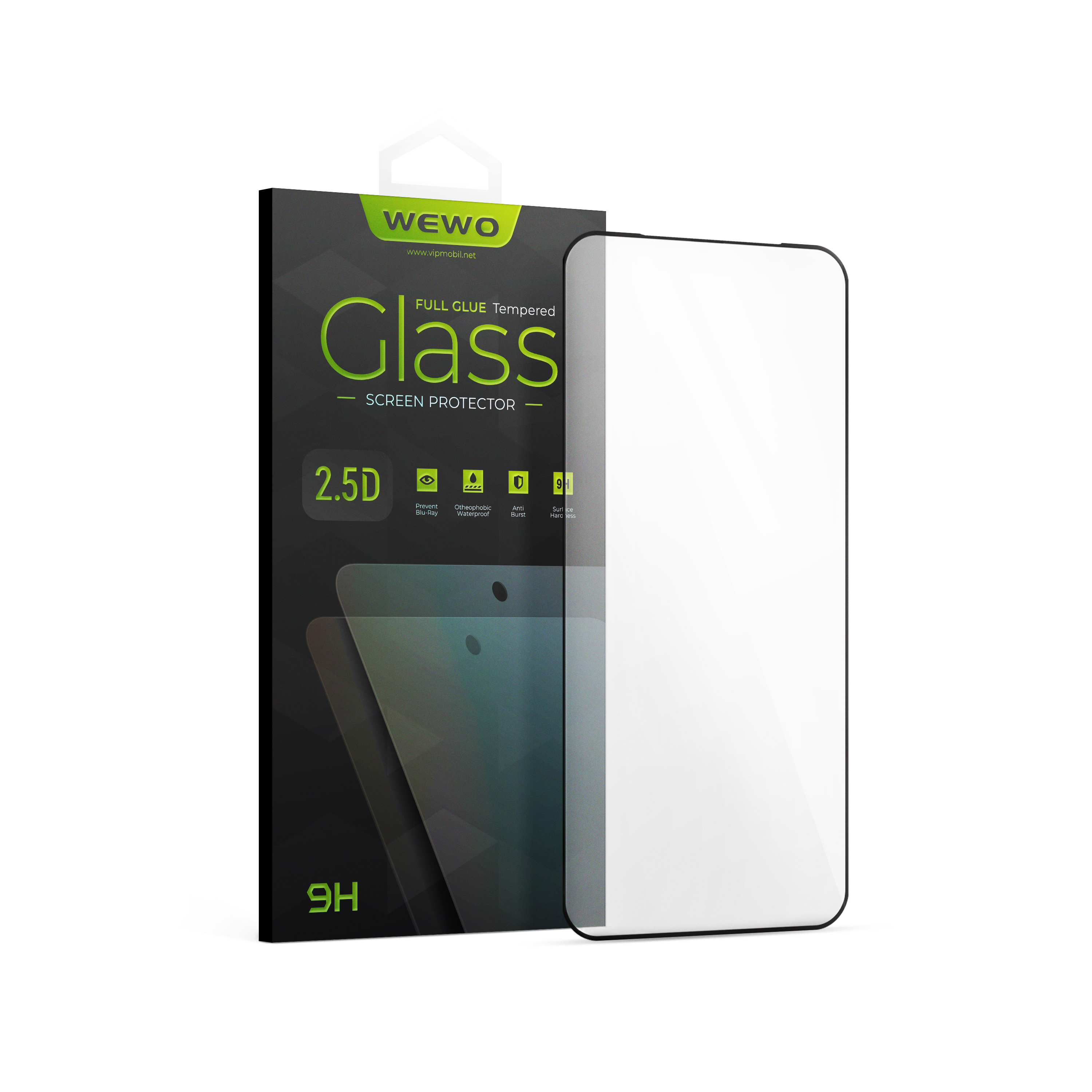 Nalepnica display-a glass 2.5d full glue for iphone 17 pro black
