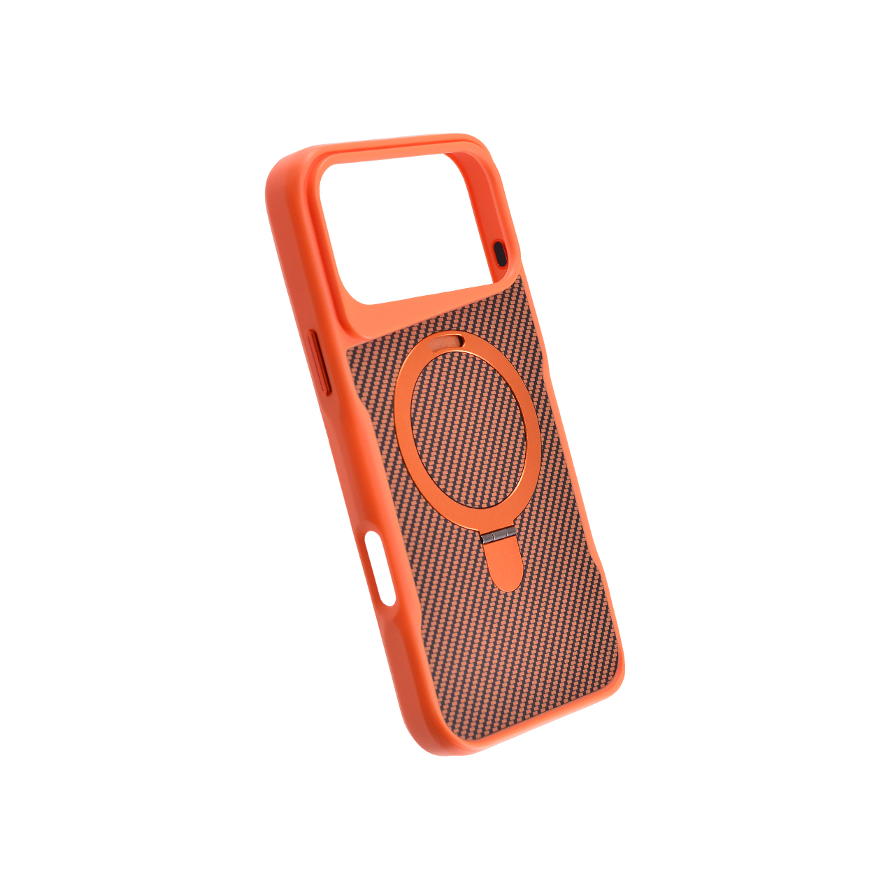 TPU FIBER MAGSAFE STAND  for iPhone 17 Pro Max/18 Pro Max (6.9") orange
