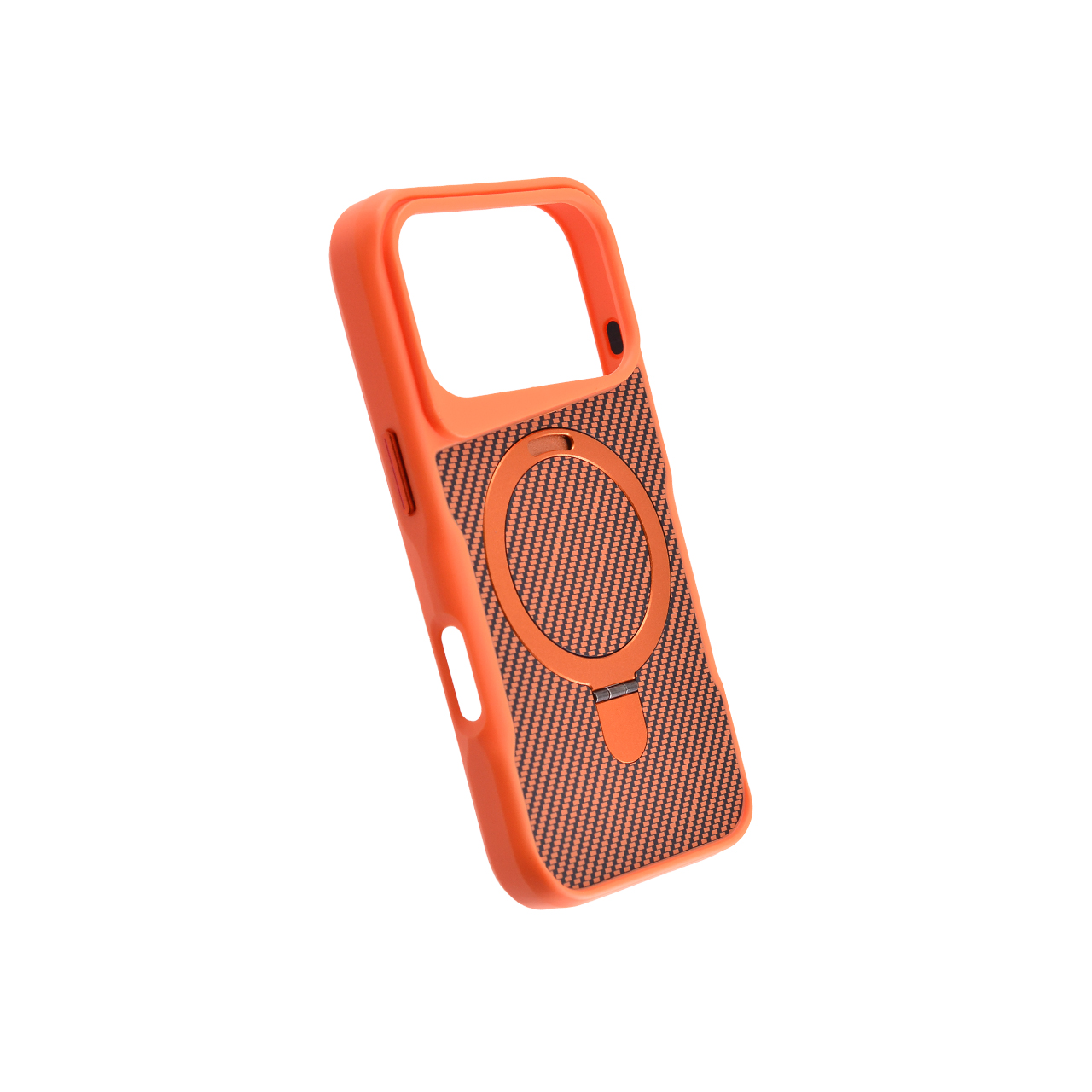 TPU FIBER MAGSAFE STAND  for iPhone 17 Pro/18 Pro (6.3") orange