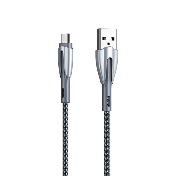 USB Data Cable REMAX RC-162a Type-C (3A) srebrni 1m