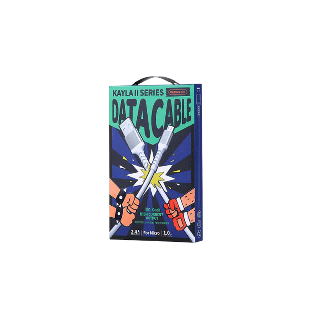 Usb data cable remax rc-c008 kayla 2.4a fast charge alu type-c beli 1m