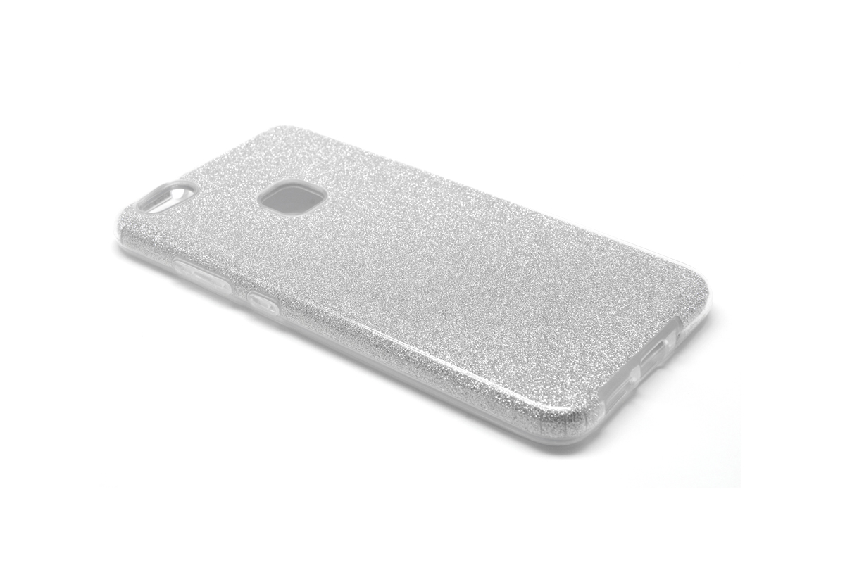 Tpu sparkly shine y7 prime (2018)/honor 7c (silver)