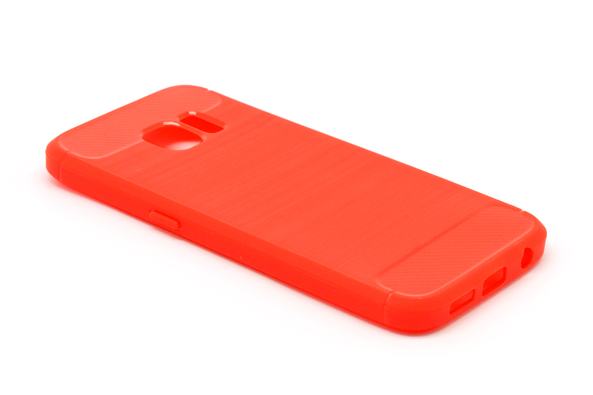 Tpu brushed for sm-j737f (galaxy j7 2018) red
