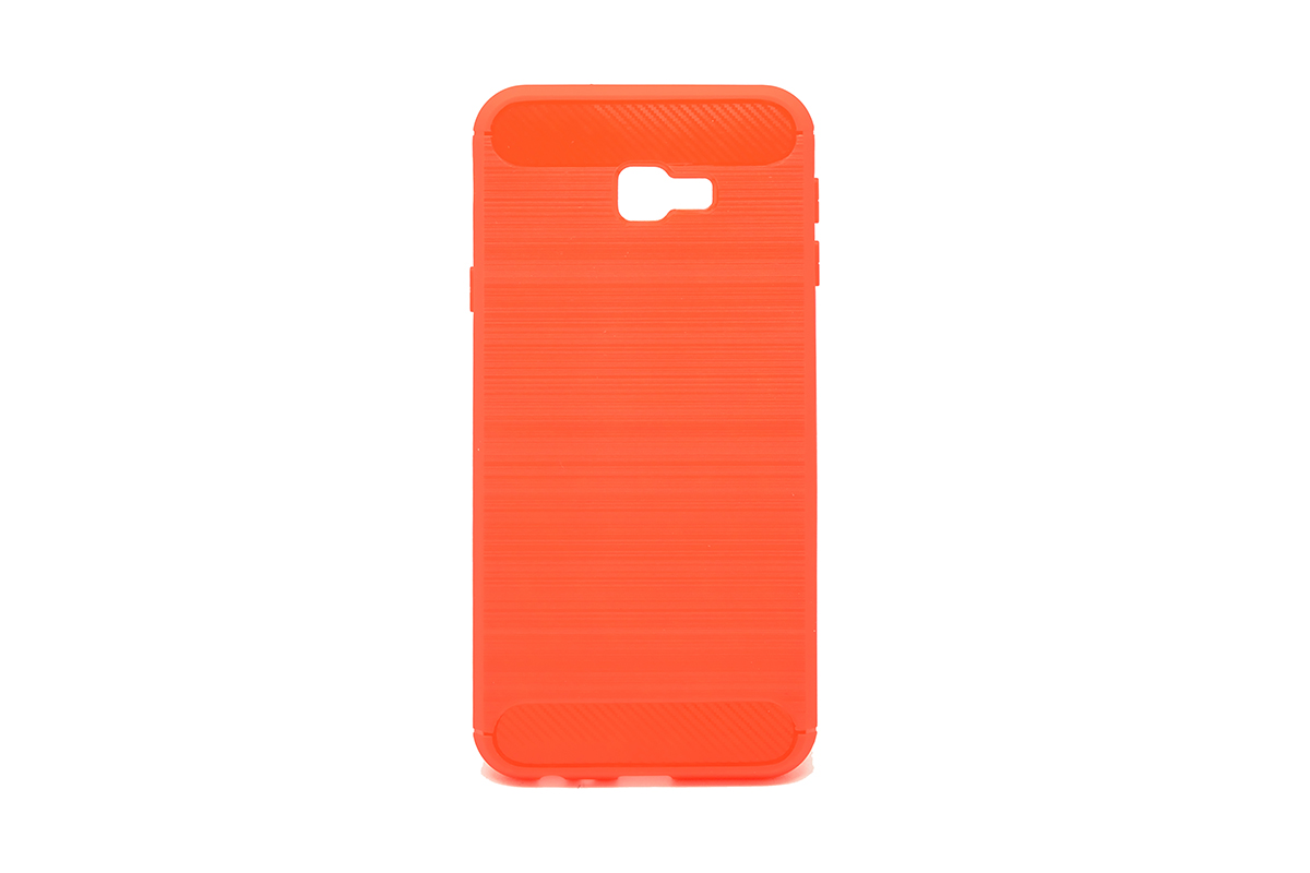 Tpu brushed for sm-j415f (galaxy j4 plus 2018) red