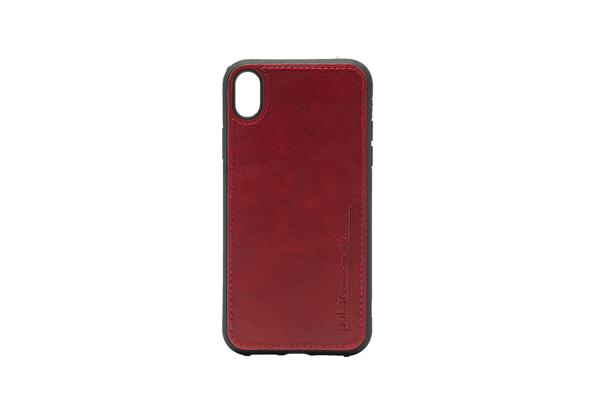 Tpu leather for sm-a600f (galaxy a6 2018) crvena