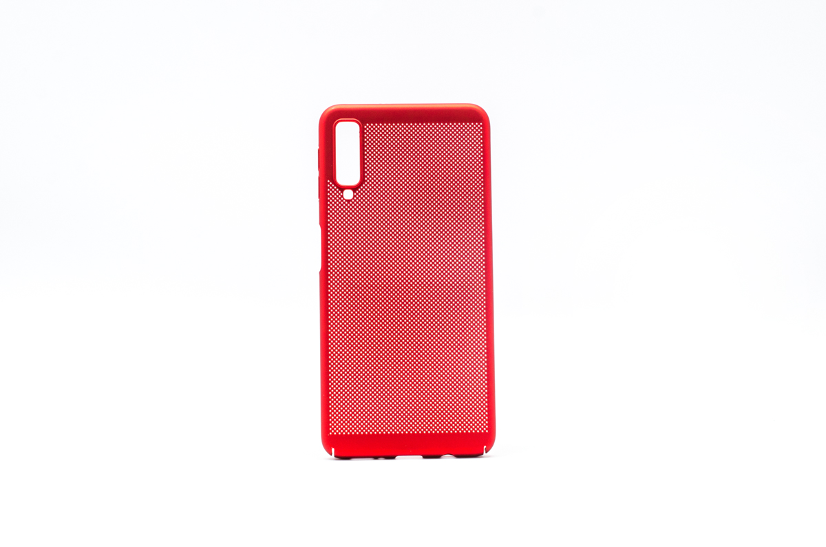 Tpu/pc breath for sm-a750f (galaxy a7 2018) red