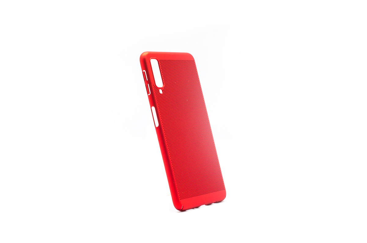 Tpu/pc breath for sm-a750f (galaxy a7 2018) red
