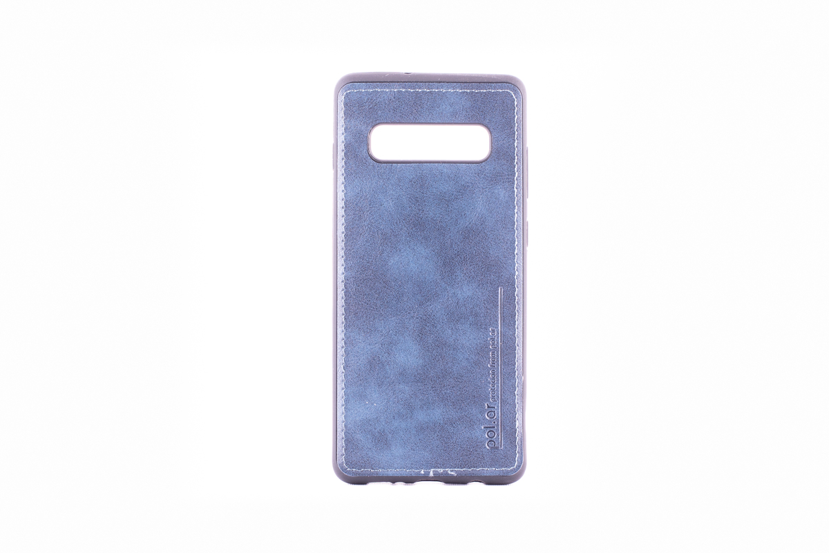 Tpu leather for sm-g975f (galaxy s10 plus) plava
