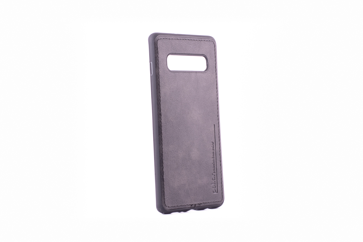 Tpu leather for sm-g970f (galaxy s10e) crna