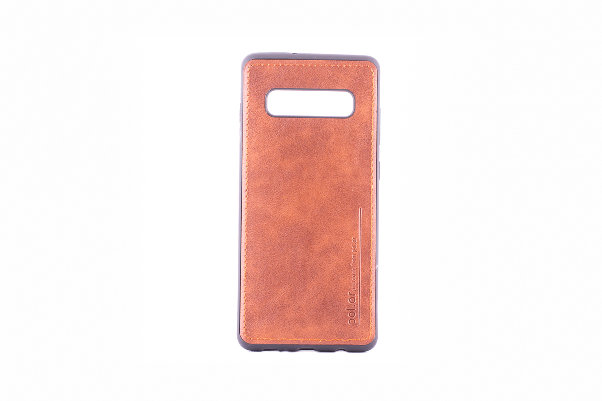 Tpu leather for sm-g973f (galaxy s10) crna
