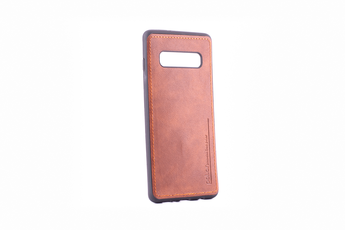 Tpu leather for sm-g973f (galaxy s10) crna