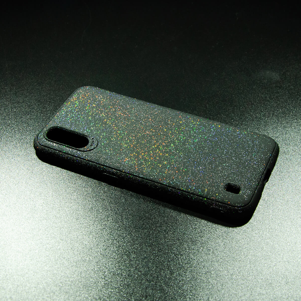 Tpu skin glitter  for sm-a015f (galaxy a01) crna