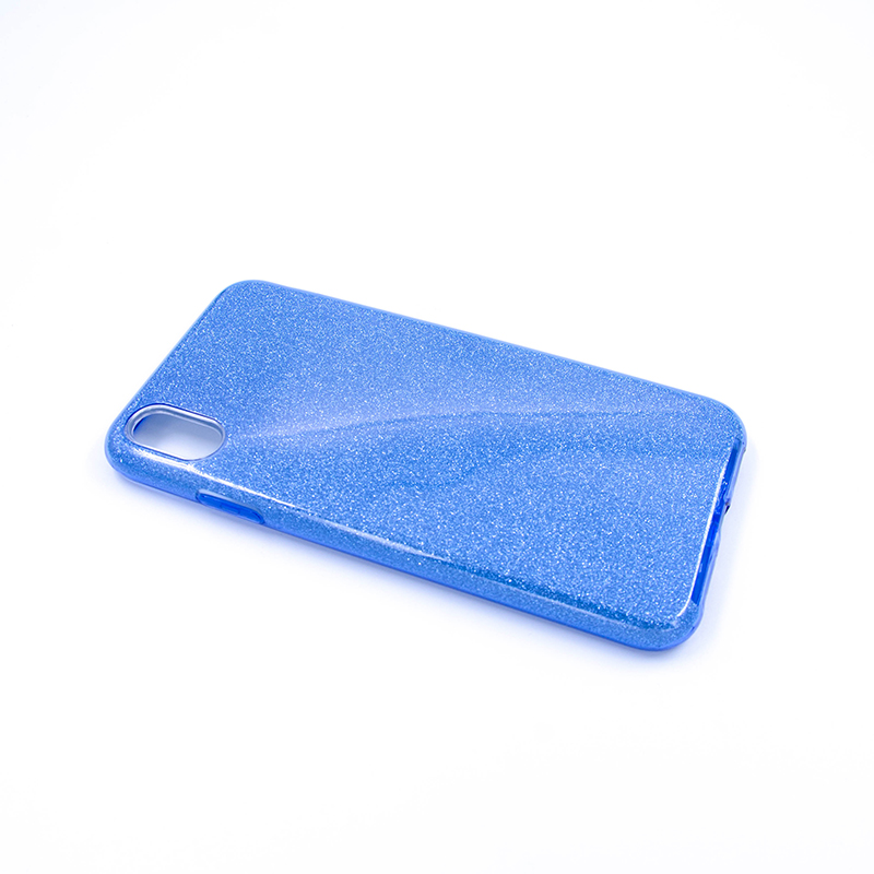 Tpu sparkly shine for iphone xs max 6.5" (blue)