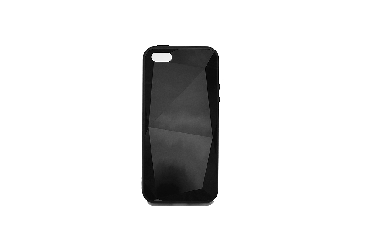 Tpu 3d line za iphone 5/5s/se (black)