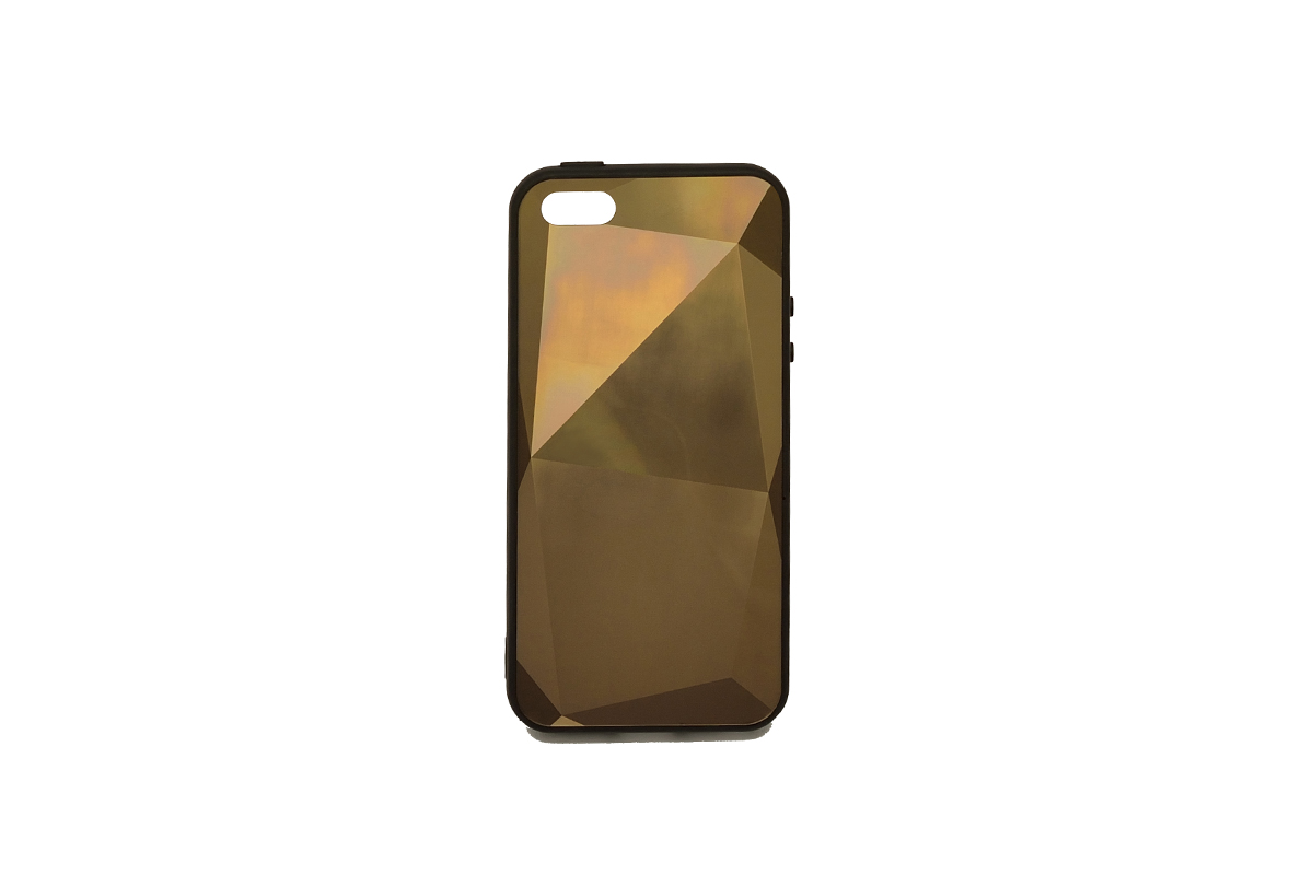 Tpu 3d line za iphone 5/5s/se (gold)