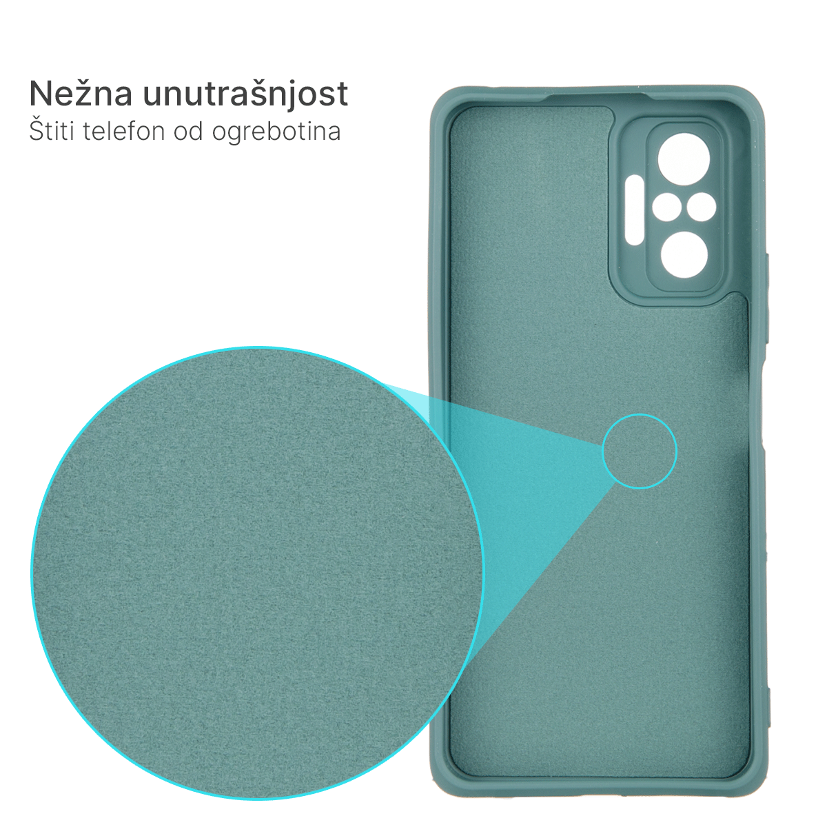 Tpu matte  for redmi note 11 (zelena)