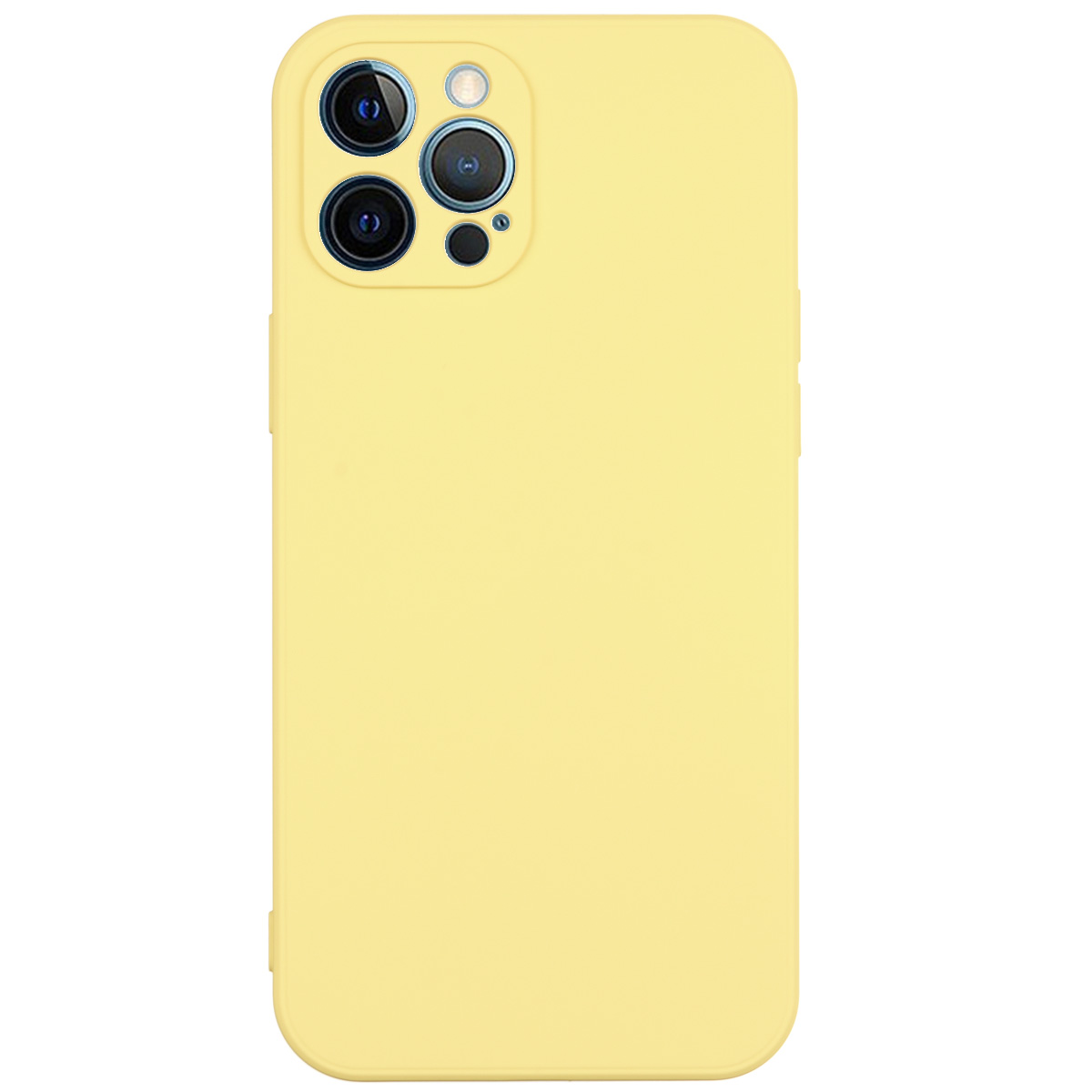 Tpu matte  for iphone 12 pro max 6.7" (žuta)