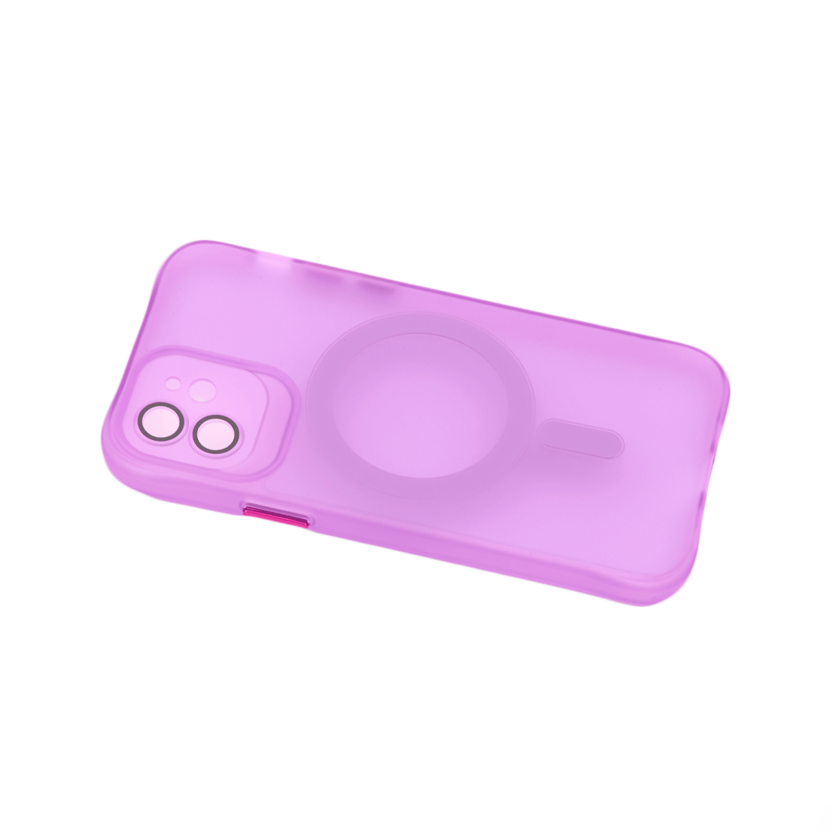 Tpu trans-color magsafe for iphone 12 (6.1") ljubičasta