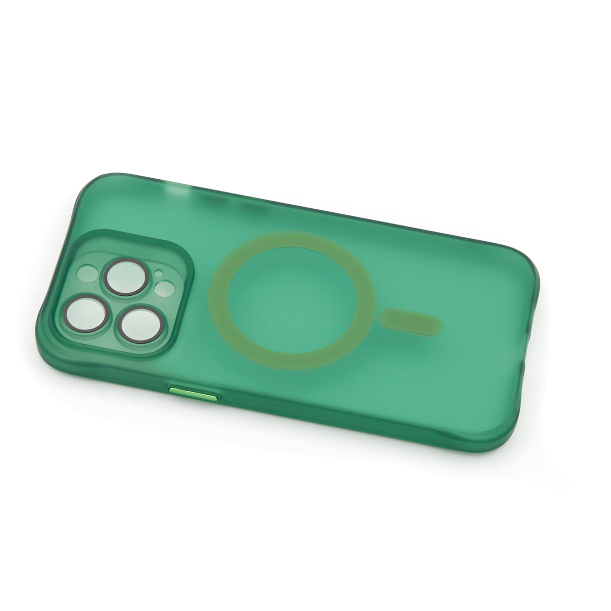 Tpu trans-color magsafe for iphone 15 pro max (6.7") zelena