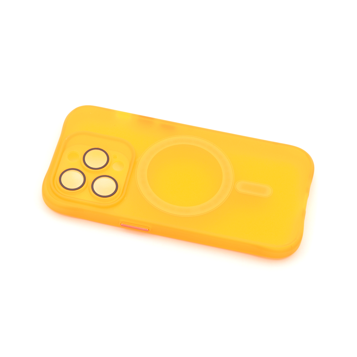 Tpu trans-color magsafe for iphone 15 pro max (6.7") narandžasta