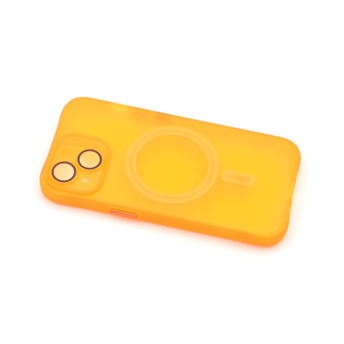 Tpu trans-color magsafe for iphone 15 plus (6.7") narandžasta