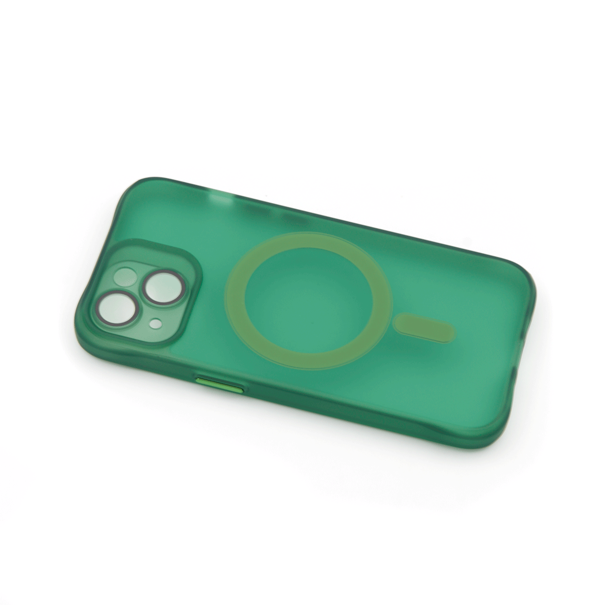 Tpu trans-color magsafe for iphone 15 plus (6.7") zelena