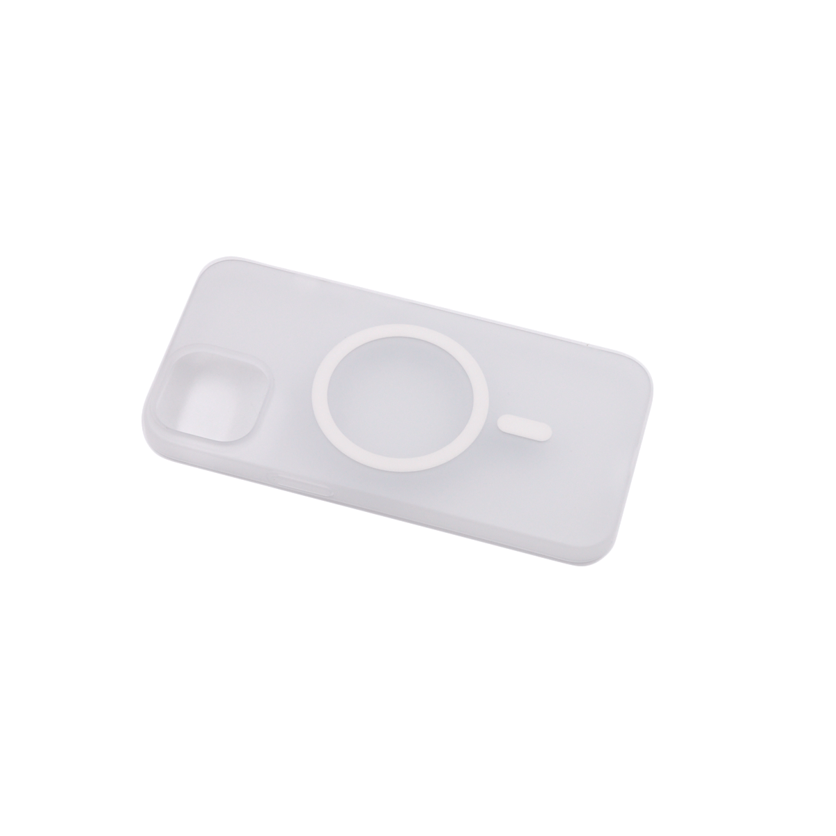 Tpu silhouette magsafe  for iphone 14 (6.1") bela