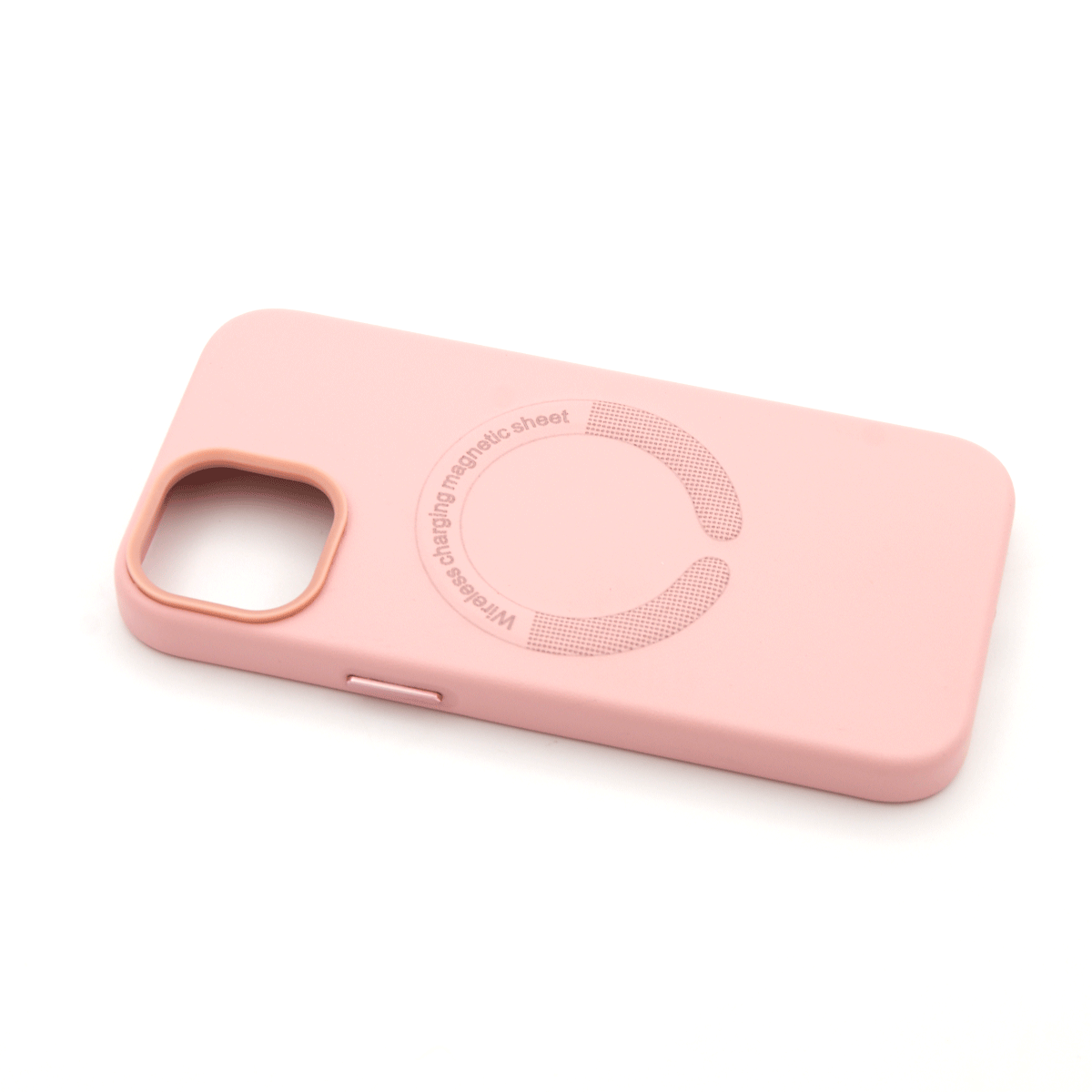 Tpu color skin magsafe for iphone 15 plus (6.7") roza