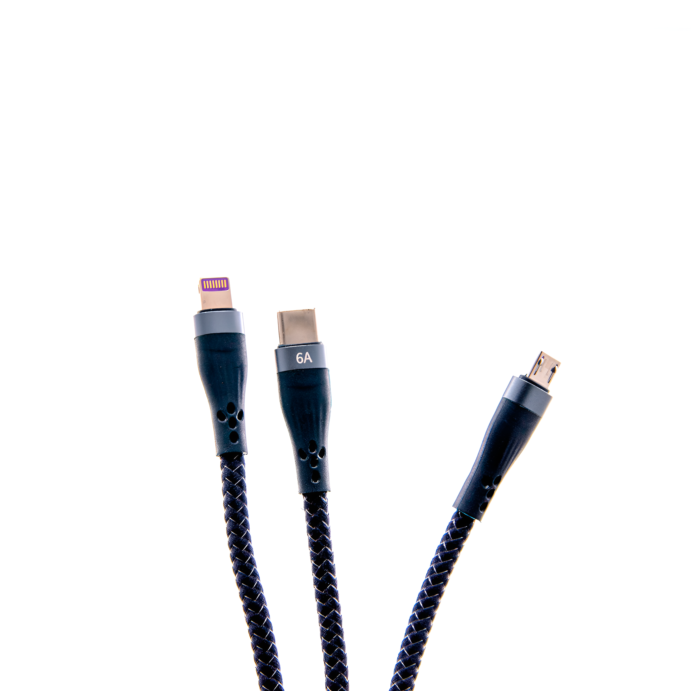 Usb data cable remax rc-199th 3in1 66w (6a)  plavi 1.2m 