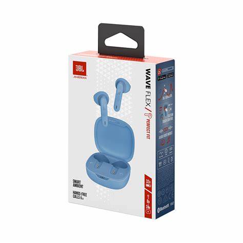 Slušalice jbl wave flex tws bl (in-ear bežične bluetooth slušalice sa futrolom za punjenje) plave