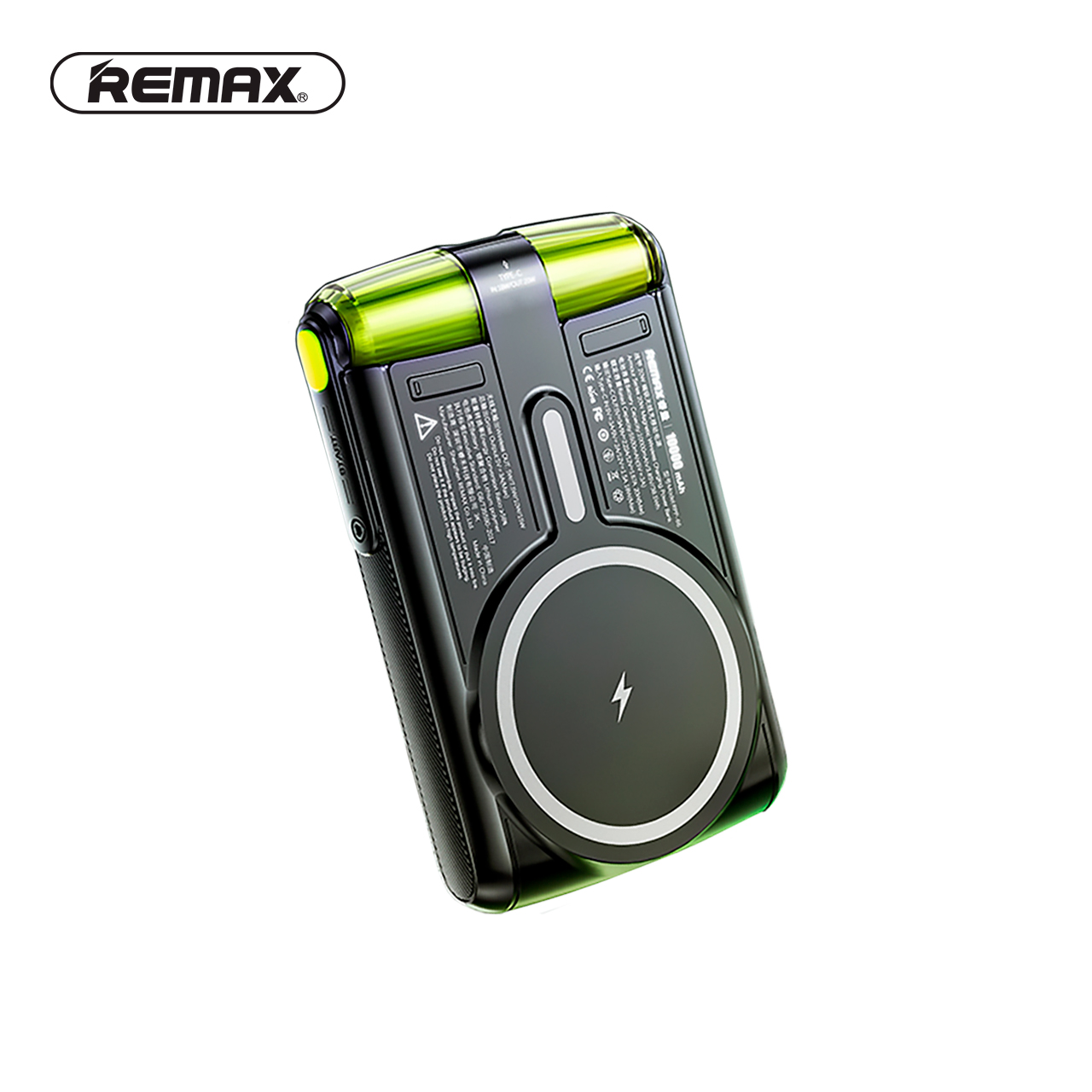 Power bank remax armour rpp-66 20w magnetic wireless 10000mah (crni)