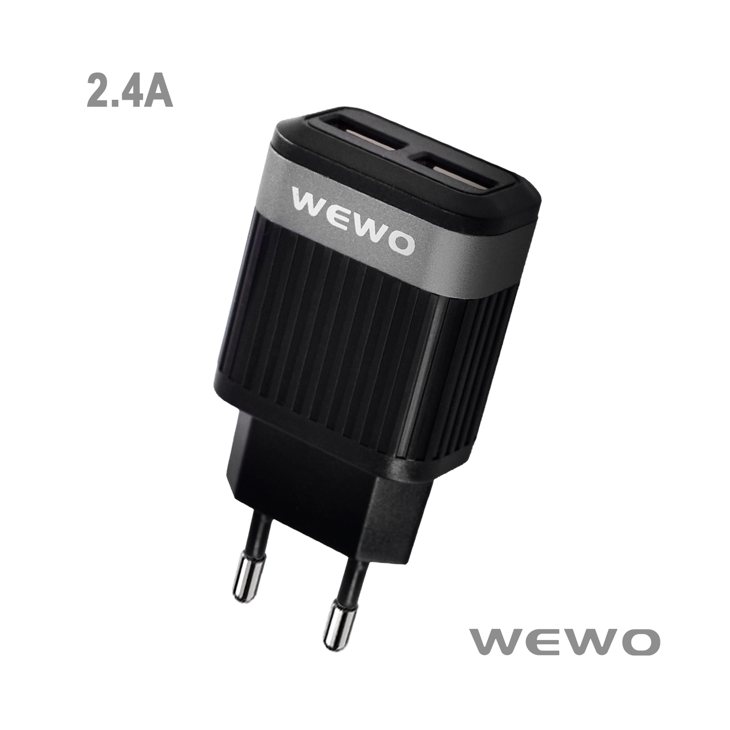 Wewo w-015 punjač 2xusb 2.4a (black)