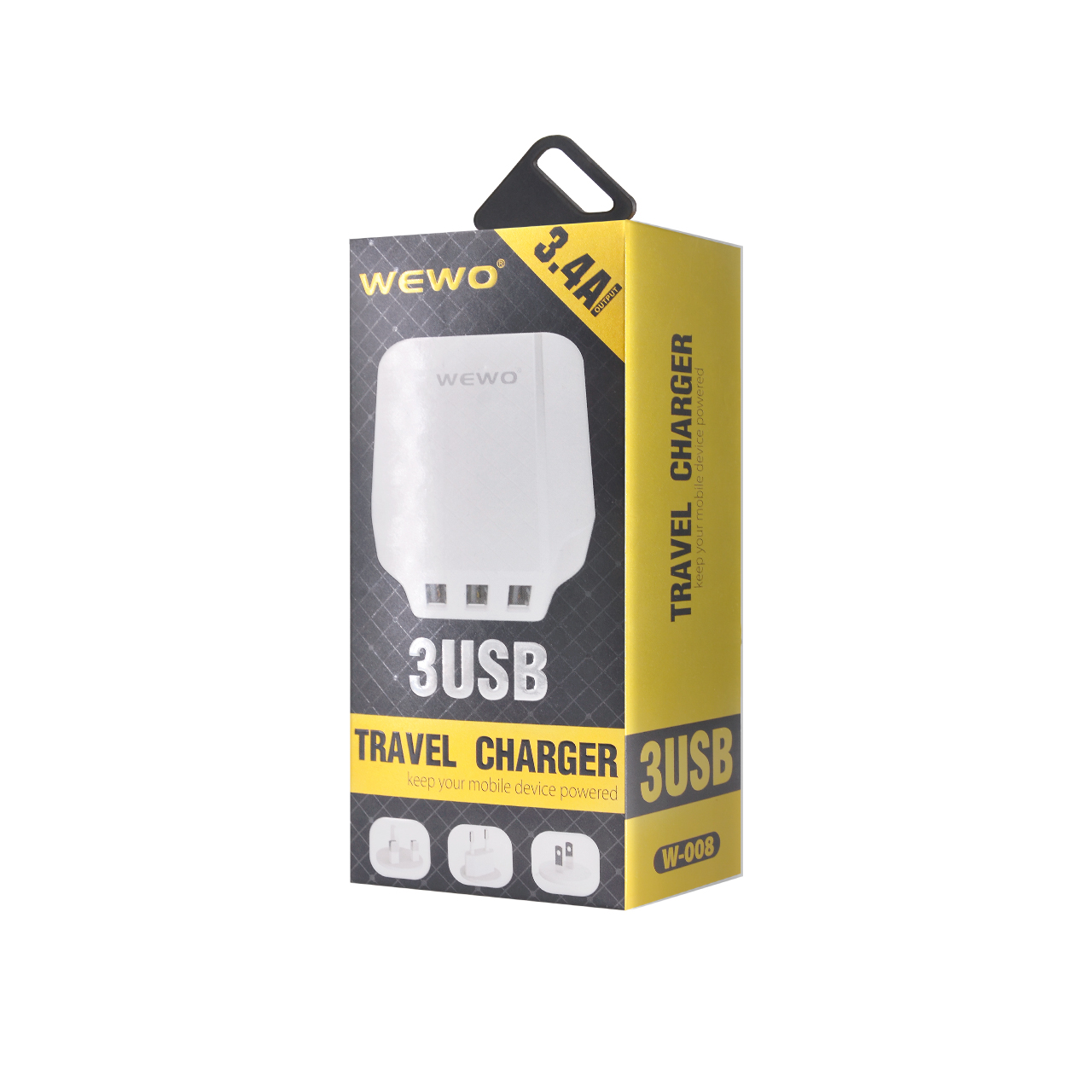 Wewo w-008 punjač 3xusb 3.4a