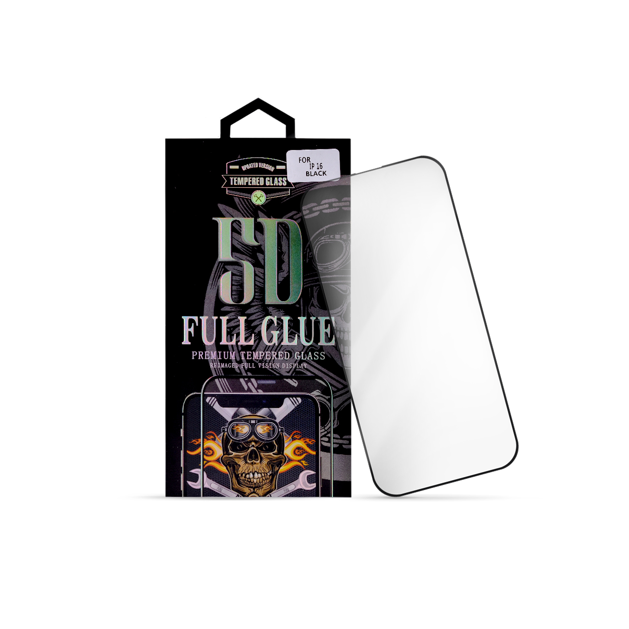 Nalepnica display-a glass 5d full glue za iphone 16 (6.1") black