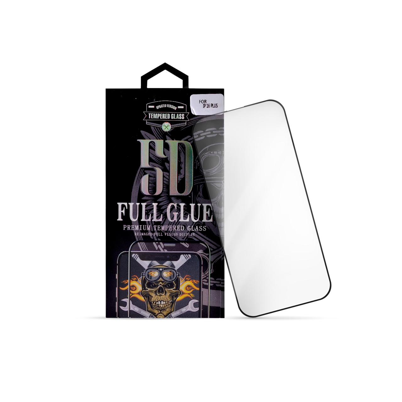 Nalepnica display-a glass 5d full glue za iphone 16 plus (6.7") black