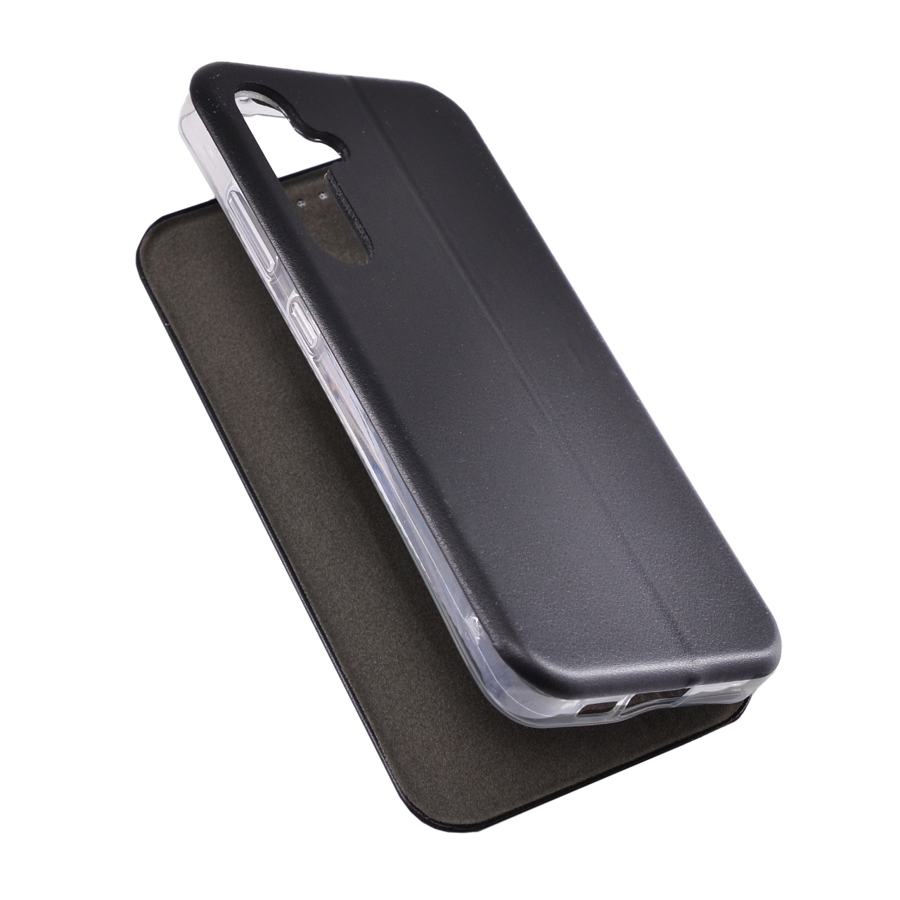 Flip leather for sm-s721b (galaxy s24 fe) crna