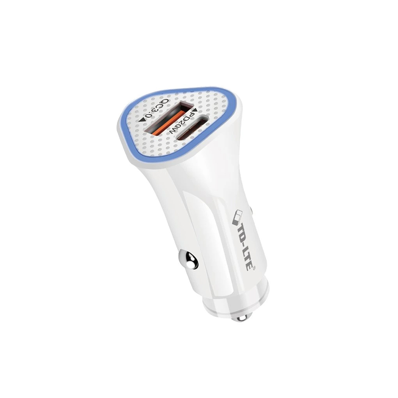 Powerful td-lte td-pc202 auto punjač pd+usb 20w/3a (beli)