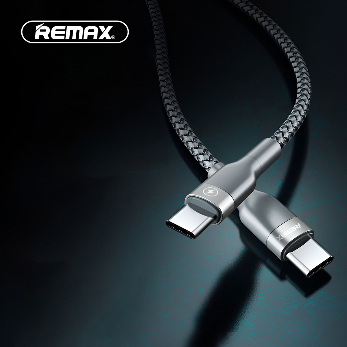 USB Data Cable REMAX RC-010 PD Type-c na Type-C (3A) srebrni 1m