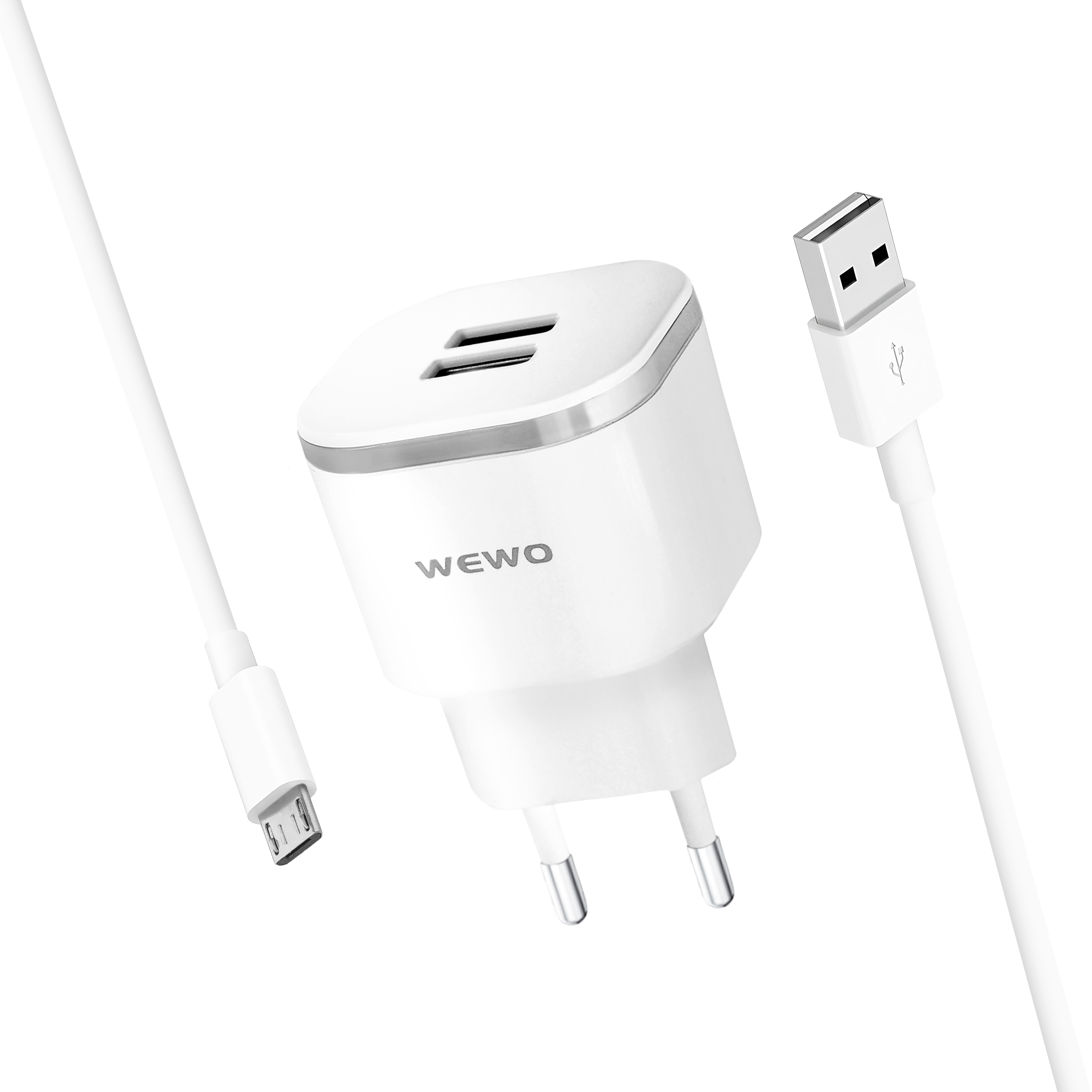 Wewo w-001 punjač 2xusb 2.4a + micro usb cable