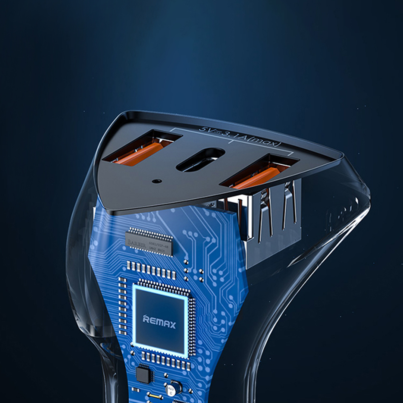 Auto punjač remax alien iii rcc-323 pd+2xusb 49.5w (crni)