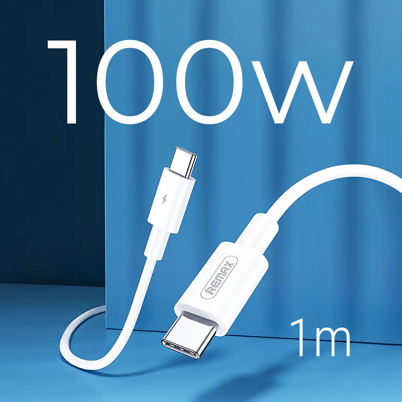 Usb data cable remax rc-175c marlik 100w fast charge type-c na type-c beli 1m