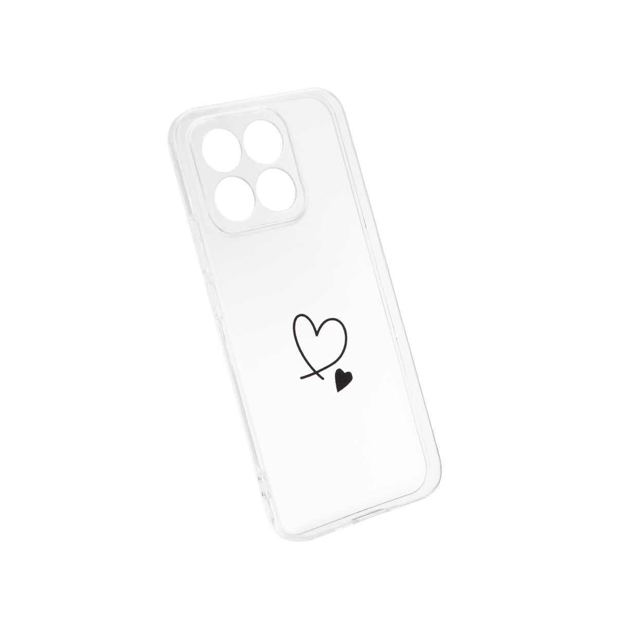 Tpu clear print for honor x8c 4