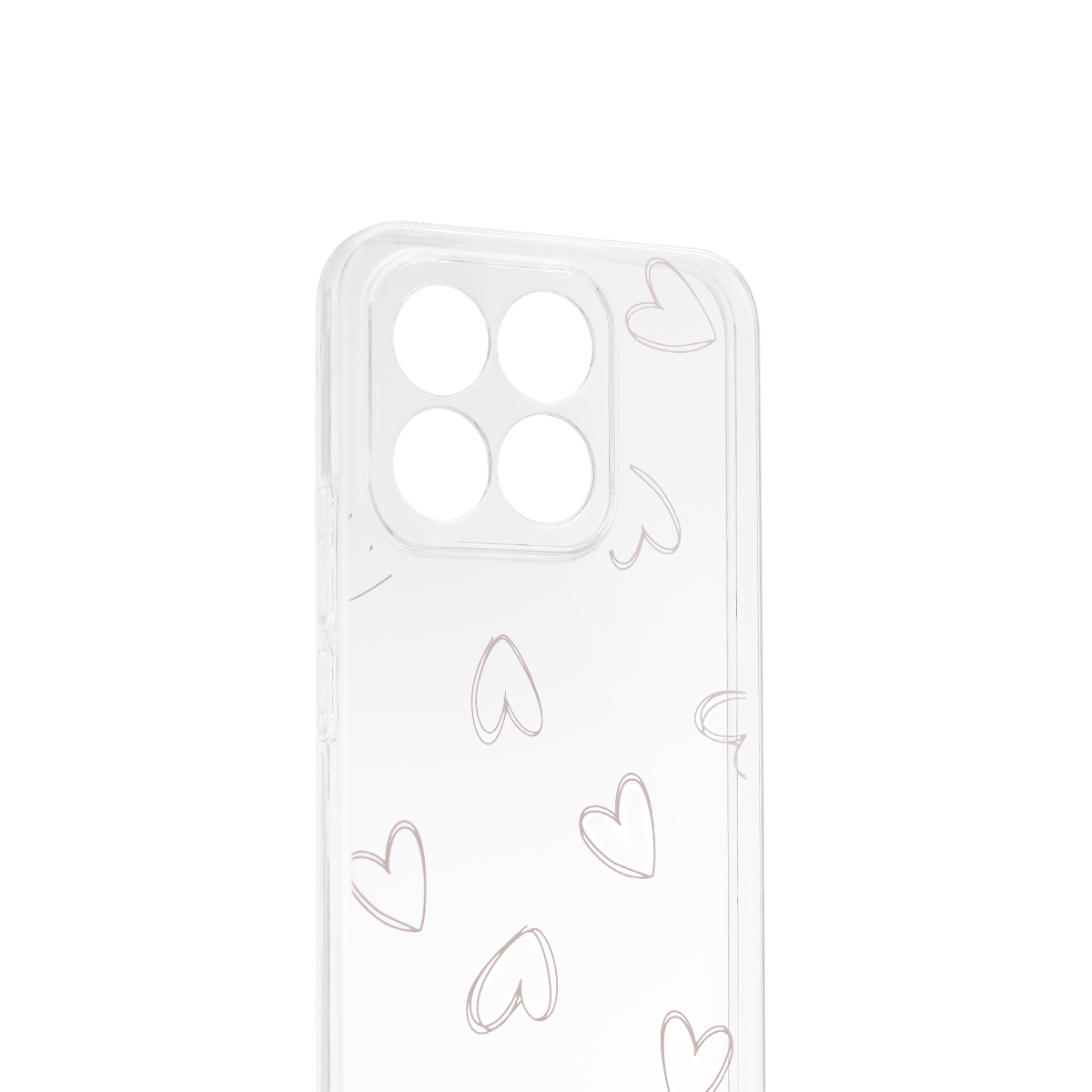 Tpu clear print for honor x8c 2
