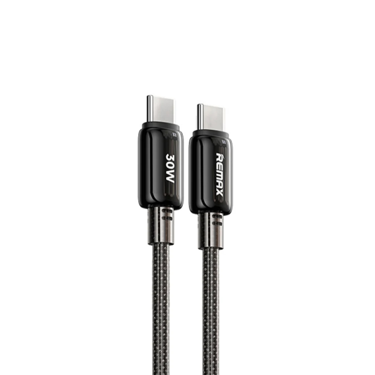 Usb data cable remax rc-c036 icy 30w fast charge type-c na type-c crni 1.2m