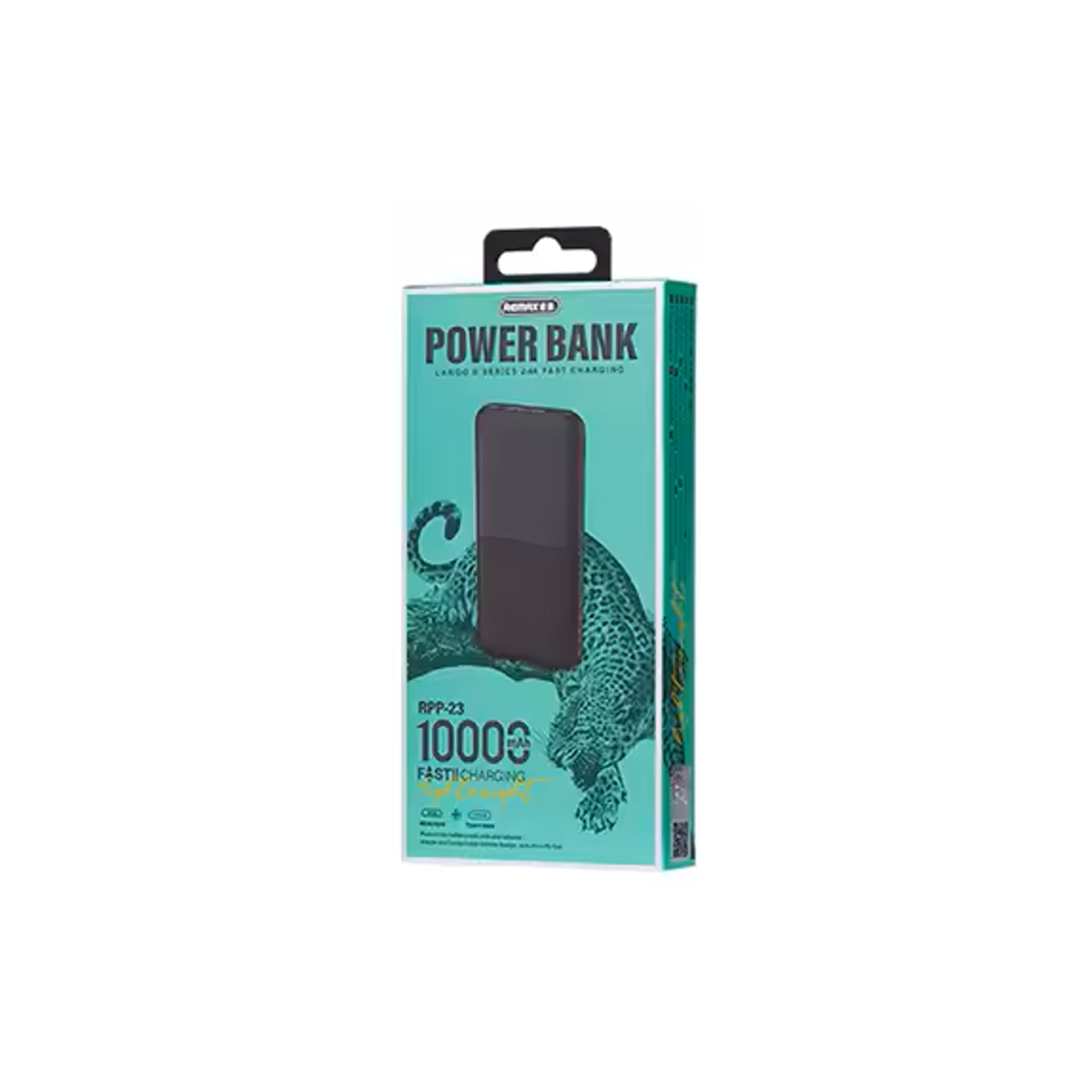 Power bank remax lango ii rpp-23 2.4a fast charge 10000mah (crni)