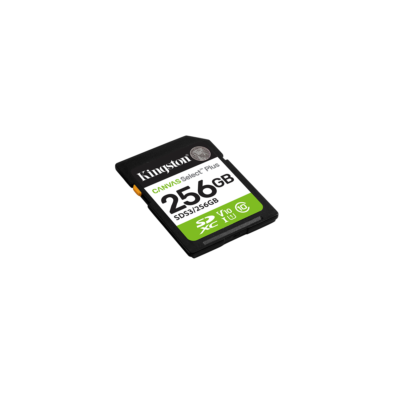 Kingston micro sd 256gb canvas select plus class 10 uhs-i u1 v10 a1, read up to 150mb/s, w/sd adapter