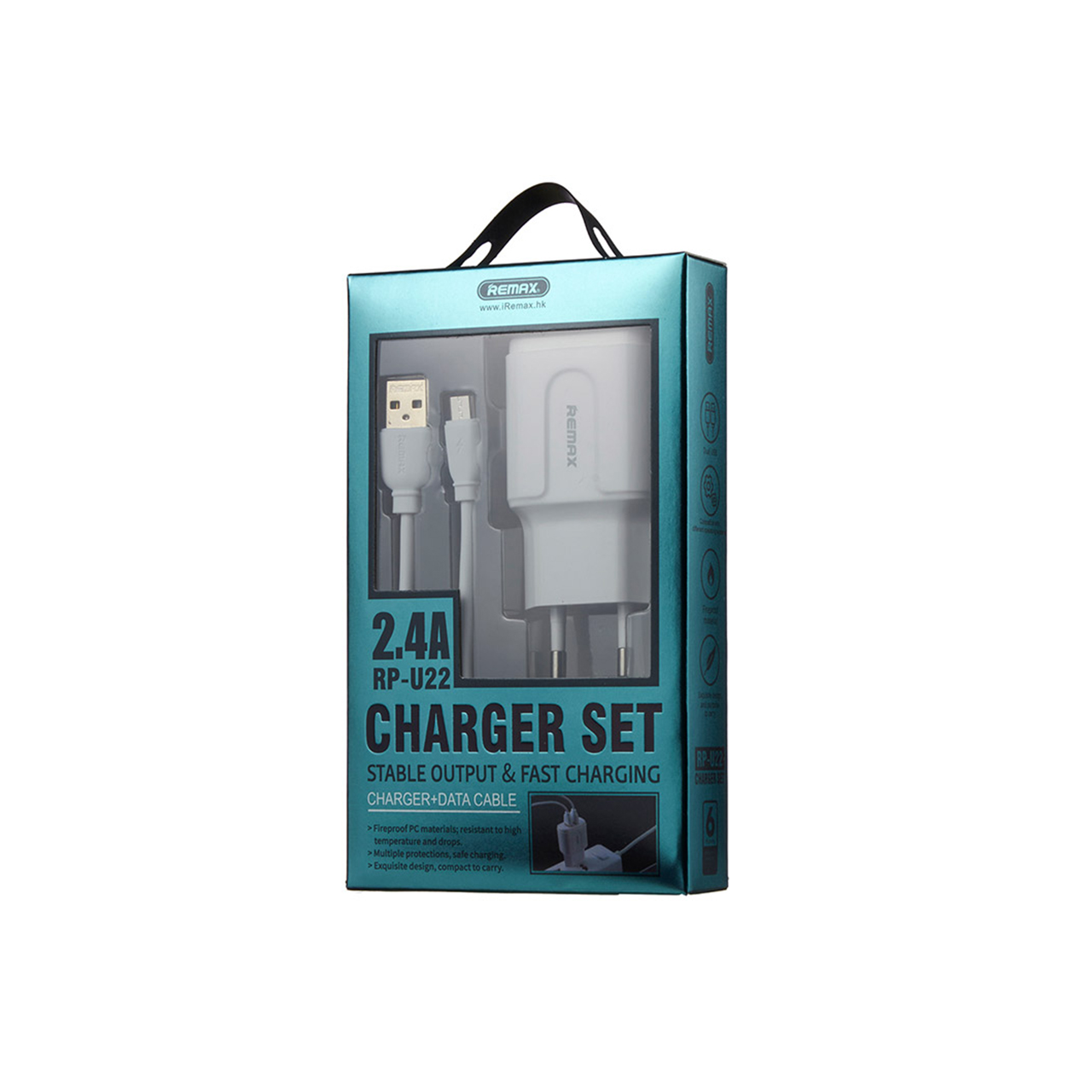Punjač remax rp-u22 2xusb 2.4a + type-c usb cable